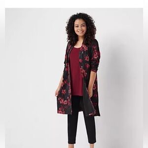 Susan Graver Petite Duster and Tank Set